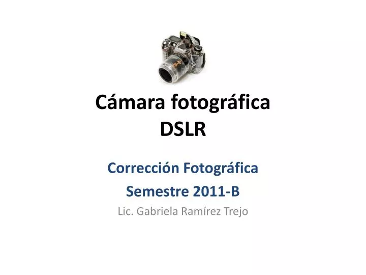 c mara fotogr fica dslr