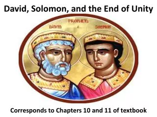 David, Solomon, and the End of Unity