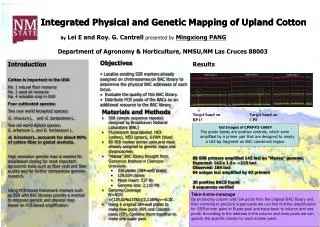 Integrated Physical and Genetic Mapping of Upland Cotton