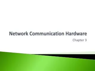 network communication hardware