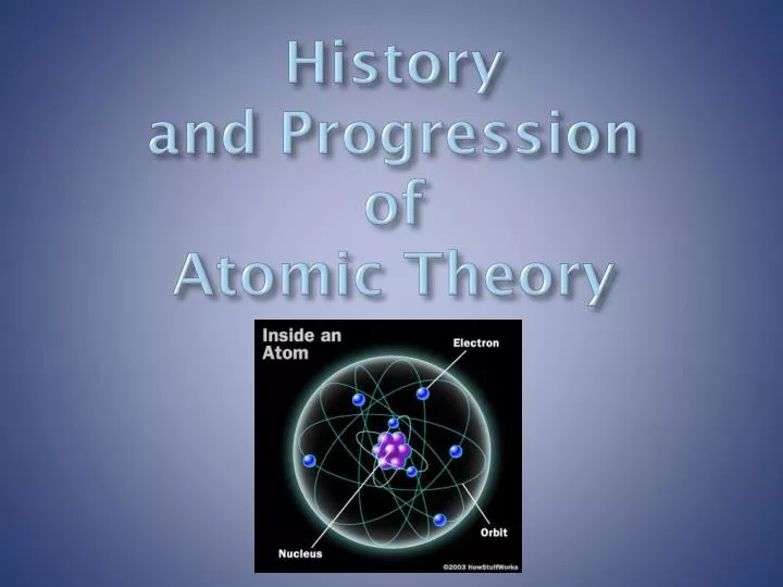 history and progression of atomic theory