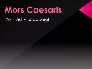 mors caesaris