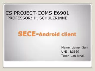 SECE- Android client