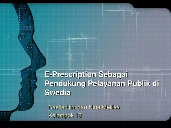 e prescription sebagai pendukung pelayanan publik di swedia