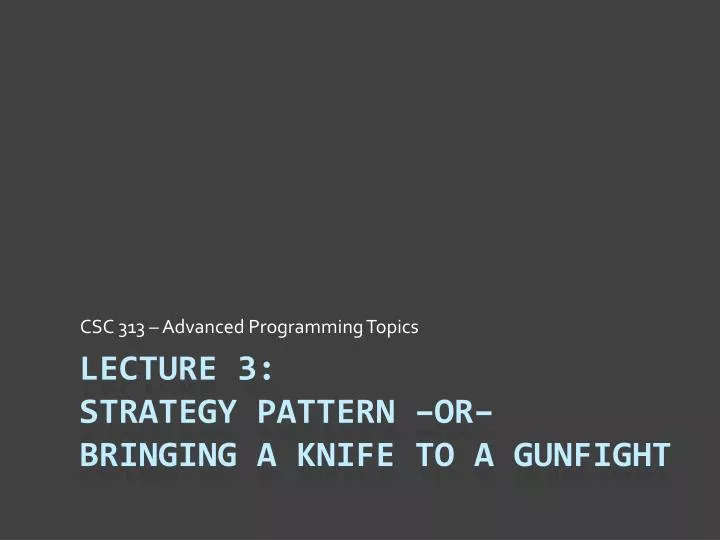 csc 313 advanced programming topics