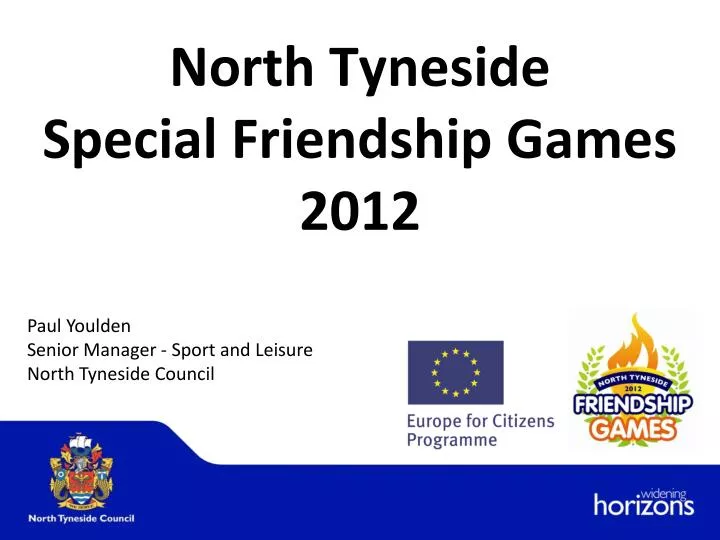 north tyneside special friendship games 2012