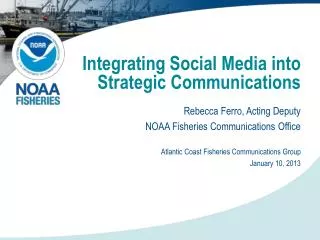 Integrating Social Media into Strategic Communications