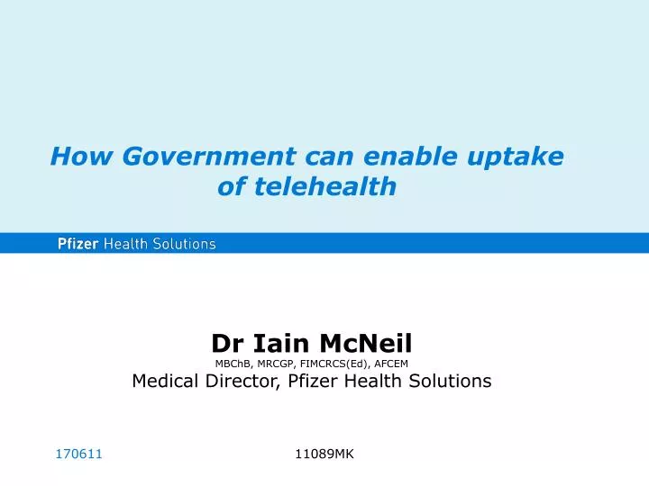 how government can enable uptake of telehealth