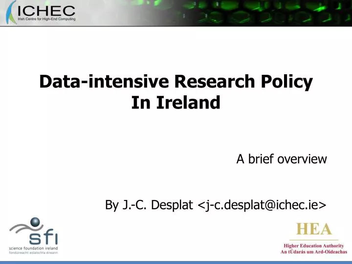 data intensive research policy in ireland