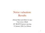 Urban and Rural WTP Analysis: Road and Rail Noise Valuation Study - slide 1