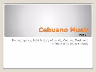 Cebuano Music