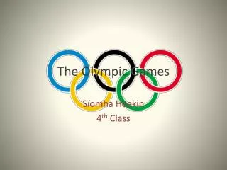 The Olympic Games