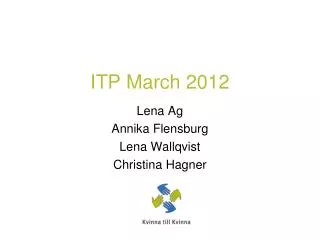 ITP March 2012