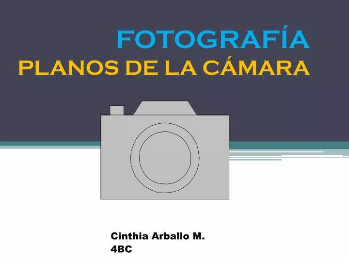 fotograf a planos de la c mara