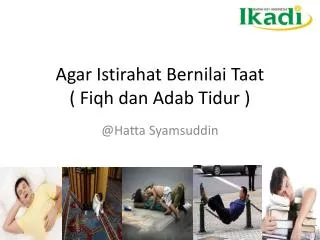 agar istirahat bernilai taat fiqh dan adab tidur