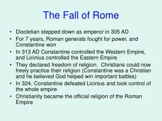 The Fall of Rome