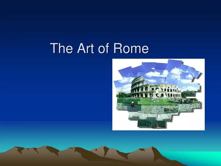 the art of rome