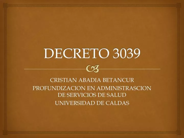 decreto 3039