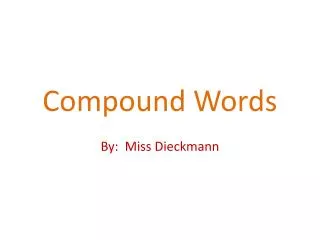 Compound Words