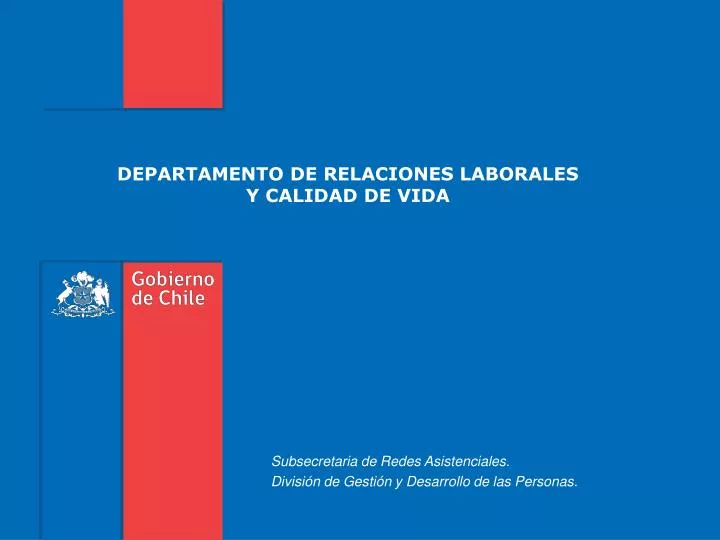 departamento de relaciones laborales y calidad de vida