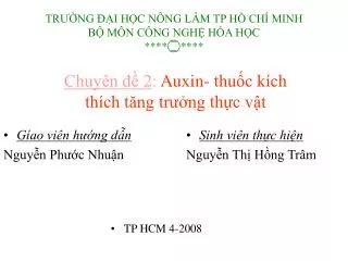 chuy n 2 auxin thu c k ch th ch t ng tr ng th c v t
