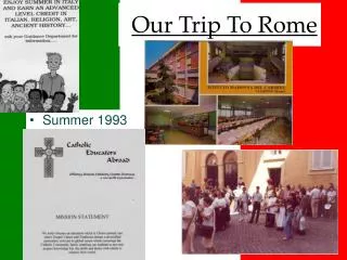 Our Trip To Rome