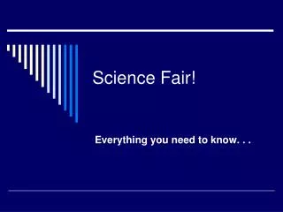 Science Fair!