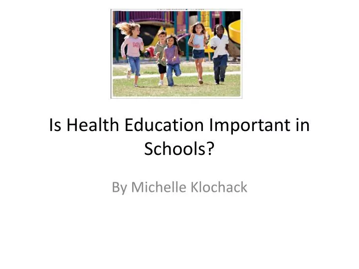 is health education important in schools