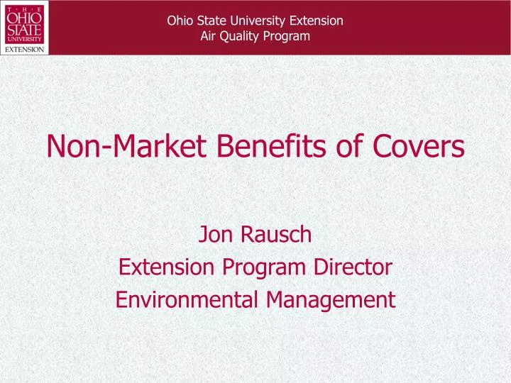 non market benefits of covers