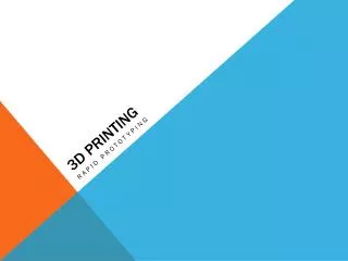 3d printing