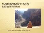 Classifications of Rocks and Weathering - slide 1