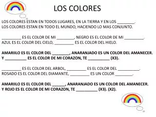 los colores