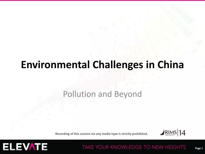 environmental challenges in china