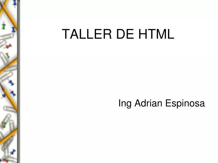 taller de html