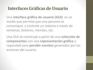 interfaces gr ficas de usuario