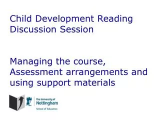 Child Development Reading Discussion Session