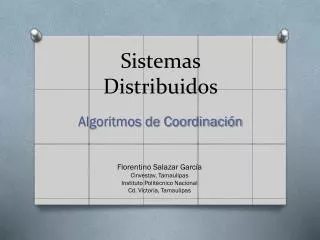 sistemas distribuidos