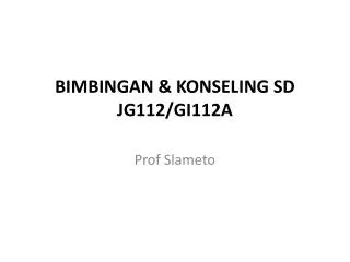 bimbingan konseling sd jg112 gi112a
