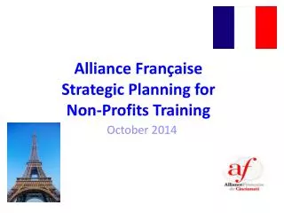 Alliance Française Strategic Planning for Non-Profits Training