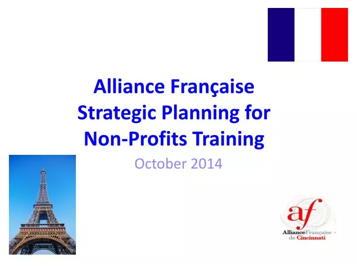 alliance fran aise strategic planning for non profits training