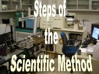 Steps of t he Scientific Method
