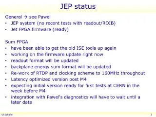JEP status