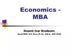 Economics - MBA - slide 1