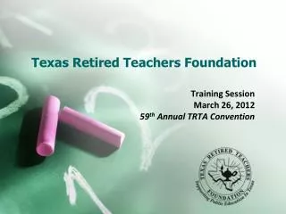 Texas Retired Teachers Foundation