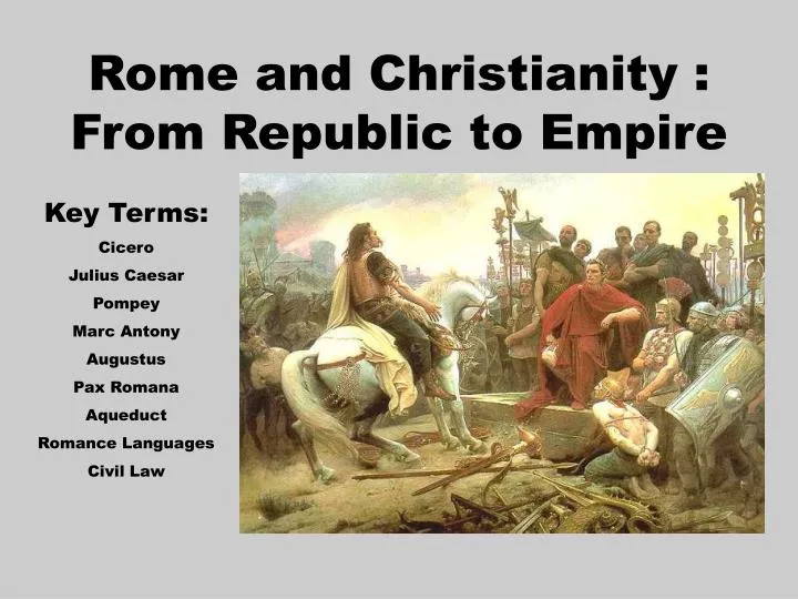 rome and christianity from republic to empire