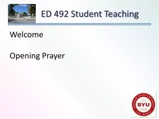 Welcome Opening Prayer