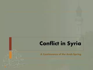 Conflict in Syria