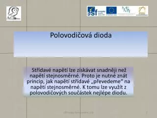 polovodi ov dioda