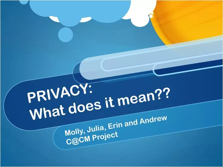 privacy what does it mean