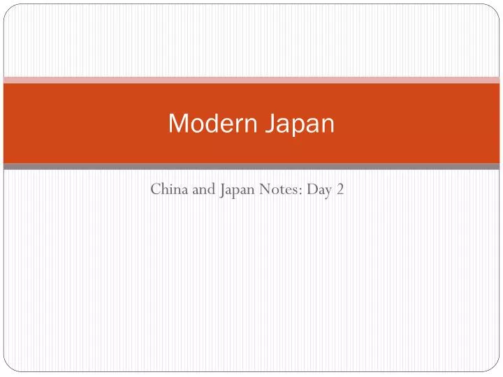 modern japan